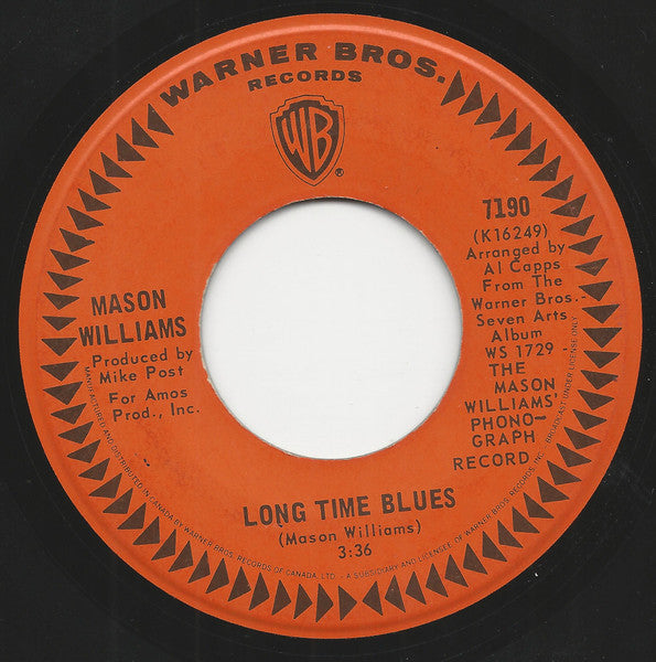 Mason Williams : Classical Gas (7", RE)