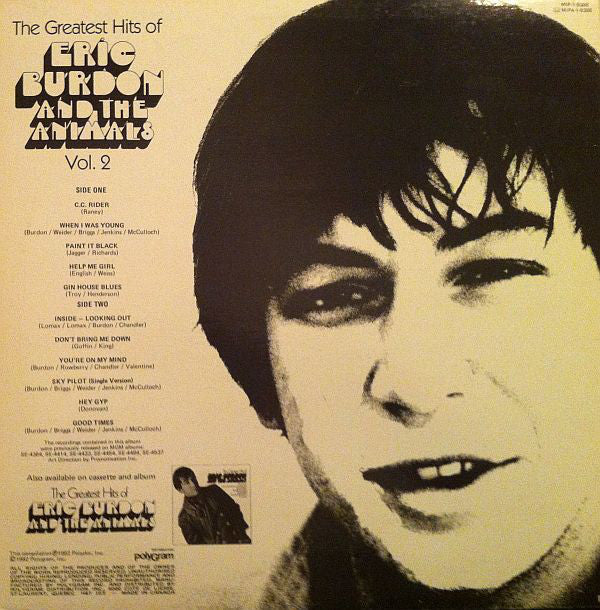 Eric Burdon And The Animals* : The Greatest Hits Of Eric Burdon And The Animals Vol. 2 (LP, Comp)