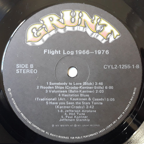 Jefferson Airplane : Flight Log (2xLP, Comp, Gat)