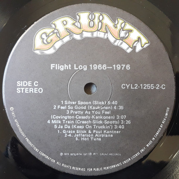 Jefferson Airplane : Flight Log (2xLP, Comp, Gat)