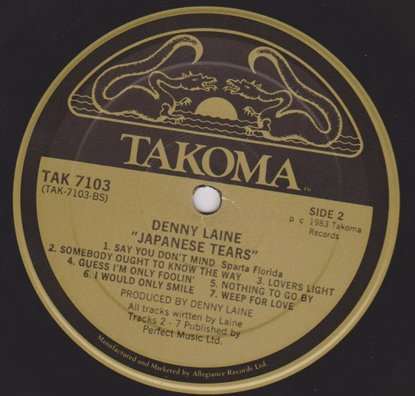 Denny Laine : Japanese Tears (LP, Album, RE, Unc)