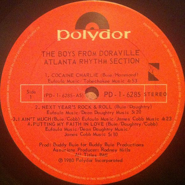 Atlanta Rhythm Section : The Boys From Doraville (LP, Album)