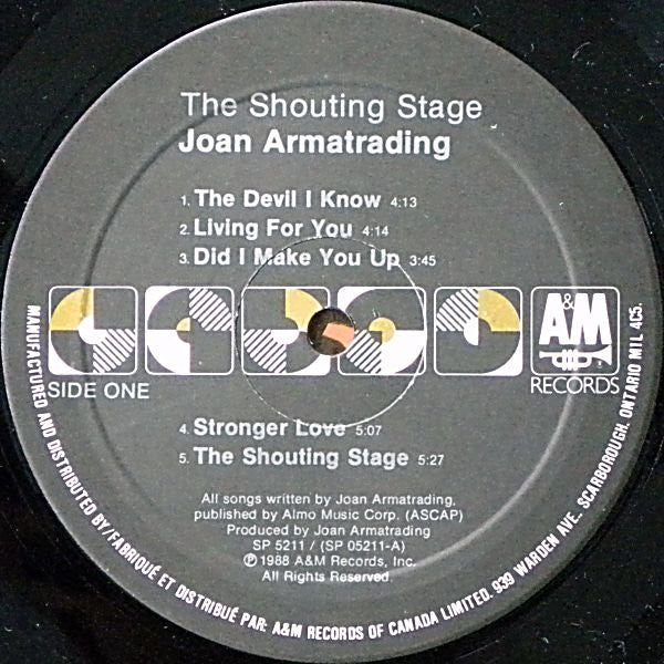 Joan Armatrading : The Shouting Stage (LP, Album)