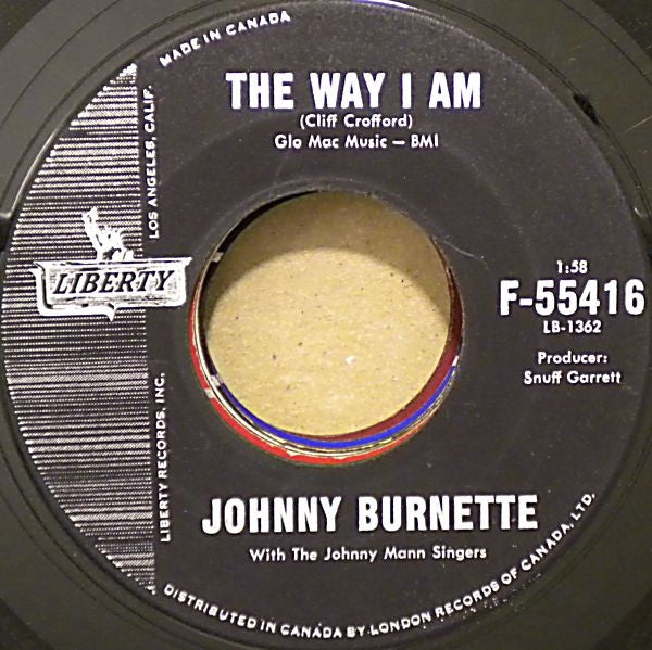 Johnny Burnette With The Johnny Mann Singers : Clown Shoes (7", Single)