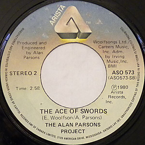 The Alan Parsons Project : Games People Play (7", Single)