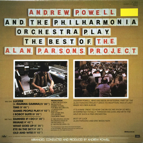 Andrew Powell And Philharmonia Orchestra : Play The Best Of The Alan Parsons Project (LP, Album)
