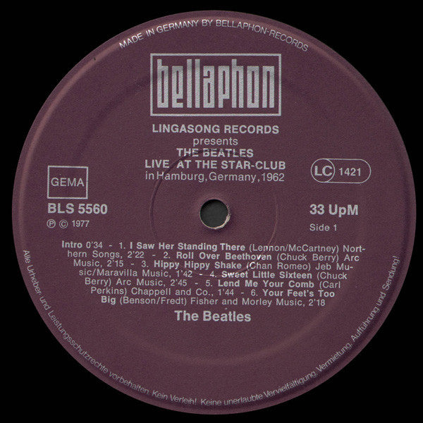 The Beatles : Live! At The Star-Club In Hamburg, Germany; 1962 (2xLP, Album)