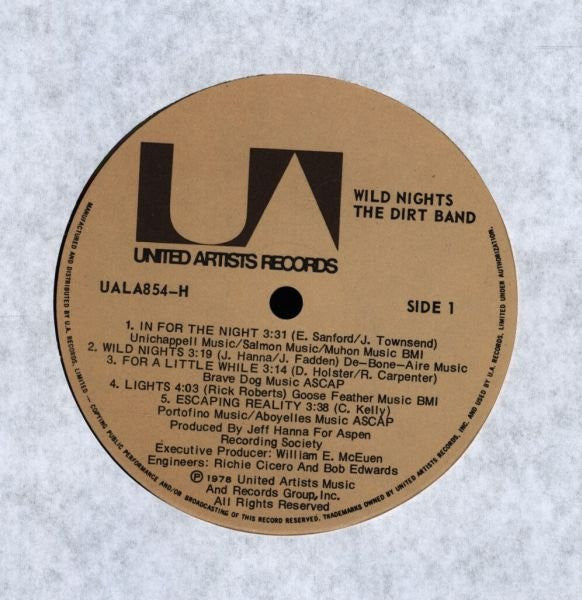 The Dirt Band : Wild Nights (LP, Album)