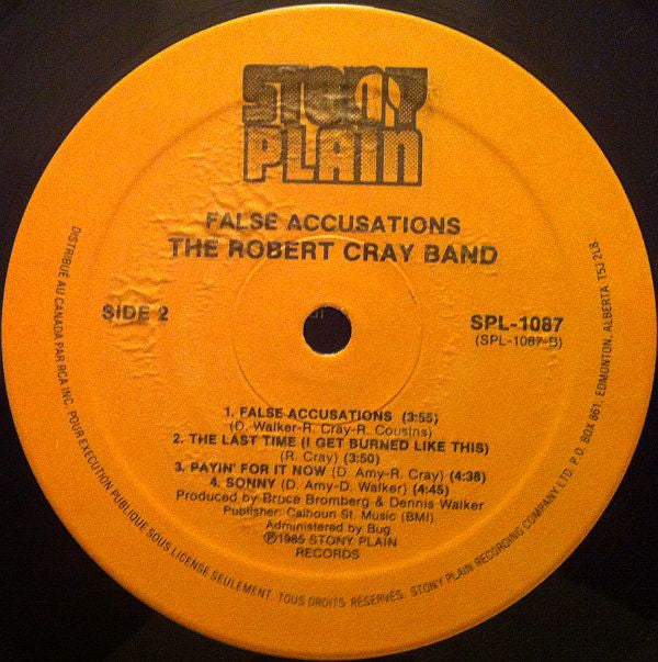 The Robert Cray Band : False Accusations (LP, Album)