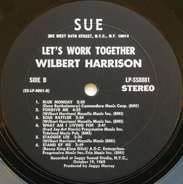 Wilbert Harrison : Let's Work Together (LP, Album, Mon)