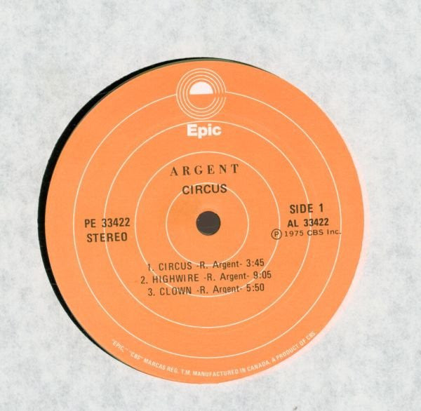 Argent : Circus (LP, Album)