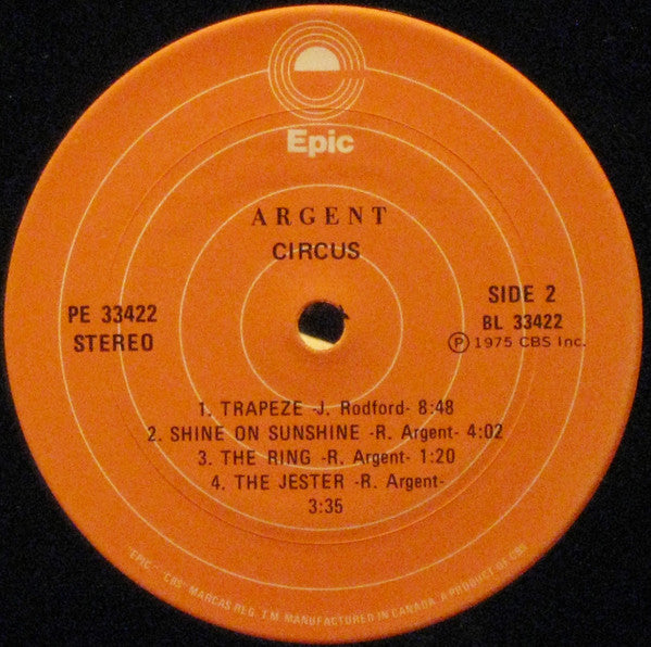 Argent : Circus (LP, Album)
