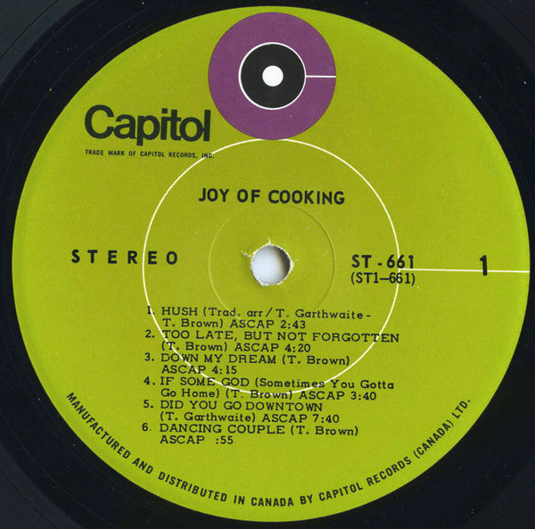 Joy Of Cooking : Joy Of Cooking (LP, Album)