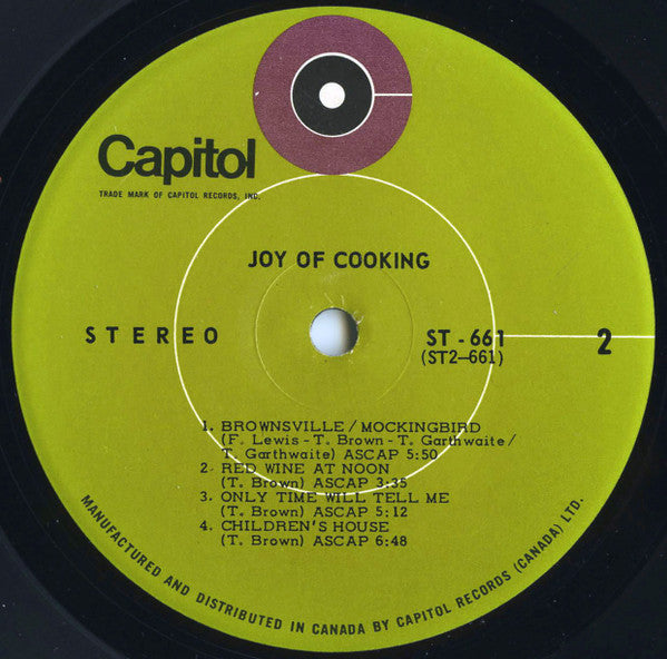 Joy Of Cooking : Joy Of Cooking (LP, Album)