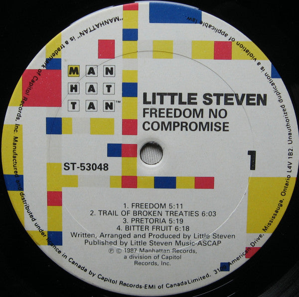 Little Steven : Freedom No Compromise (LP, Album)