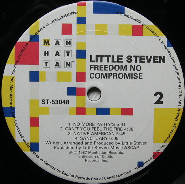 Little Steven : Freedom No Compromise (LP, Album)