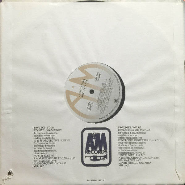 Nils Lofgren : I Came To Dance (LP, Album)
