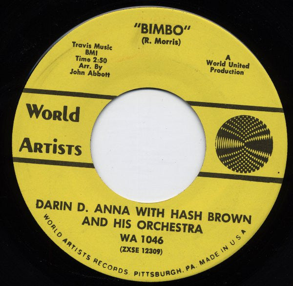 Darin D. Anna With Hash Brown & His Orchestra : Bimbo (7")