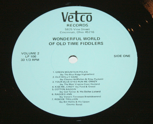 Various : The Wonderful World Of Old Time Fiddlers Volume 2 (LP, Comp)
