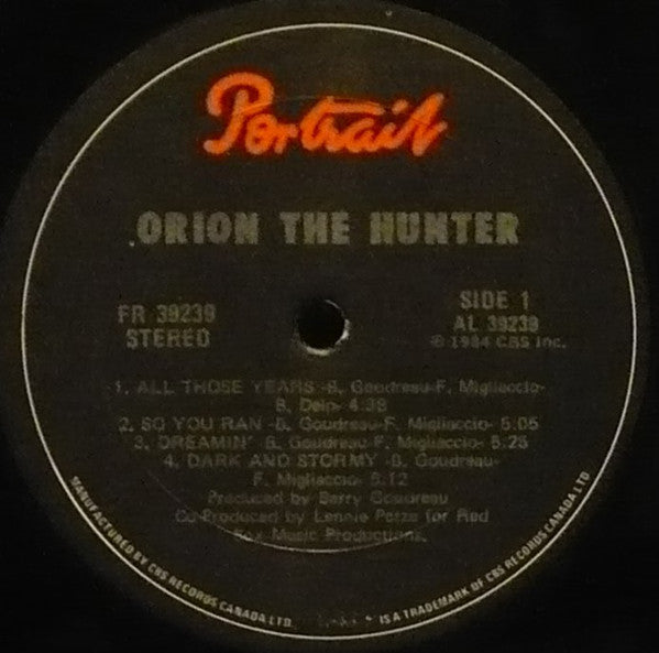 Orion The Hunter : Orion The Hunter (LP, Album)