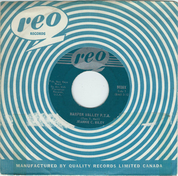 Jeannie C. Riley : Harper Valley P.T.A. (7", Single, Mono)