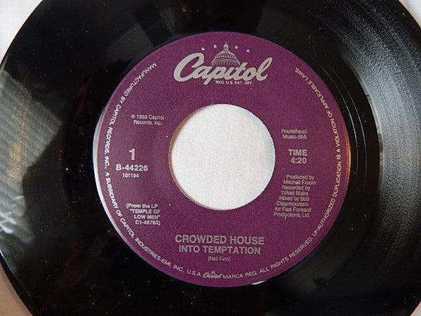 Crowded House : Into Temptation (7", Single)