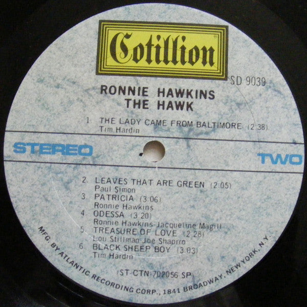 Ronnie Hawkins : The Hawk (LP, Album, Spe)