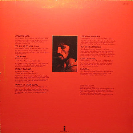 Jim Capaldi : Short Cut Draw Blood (LP)