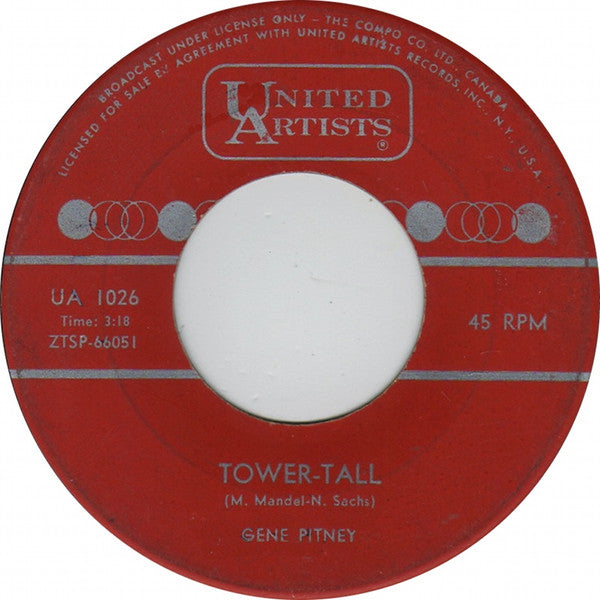 Gene Pitney : Half Heaven - Half Heartache (7", Single)