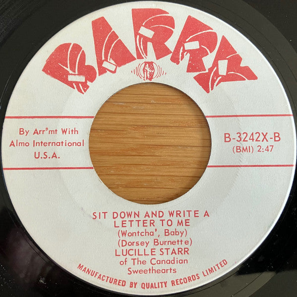 Lucille Starr : The French Song (Quand Le Soleil Dit Bonjour Aux Montagnes) (7", Single)