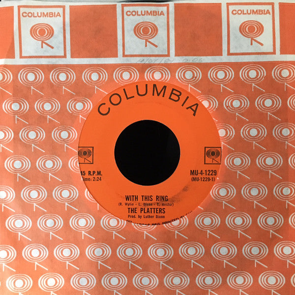 The Platters : With This Ring (7", Single)