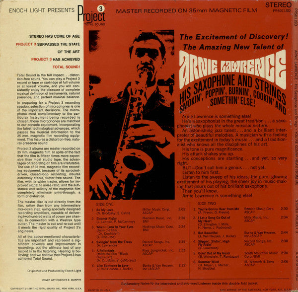 Arnie Lawrence : You're Gonna Hear From Me (LP, Album, Gat)