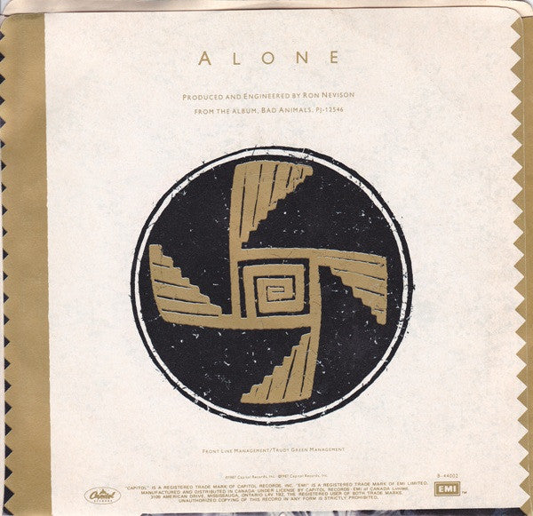 Heart : Alone (7")