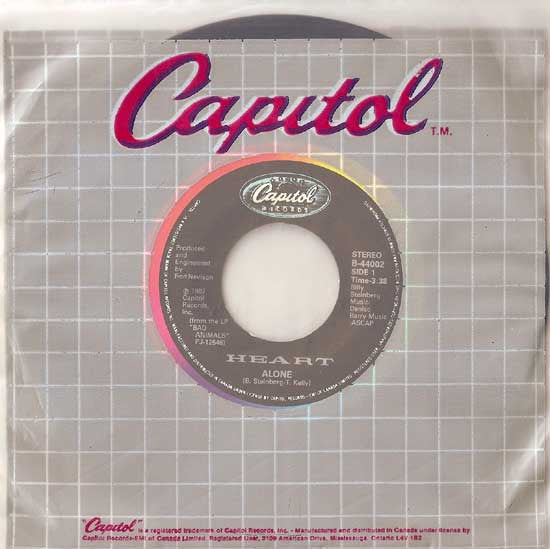 Heart : Alone (7")