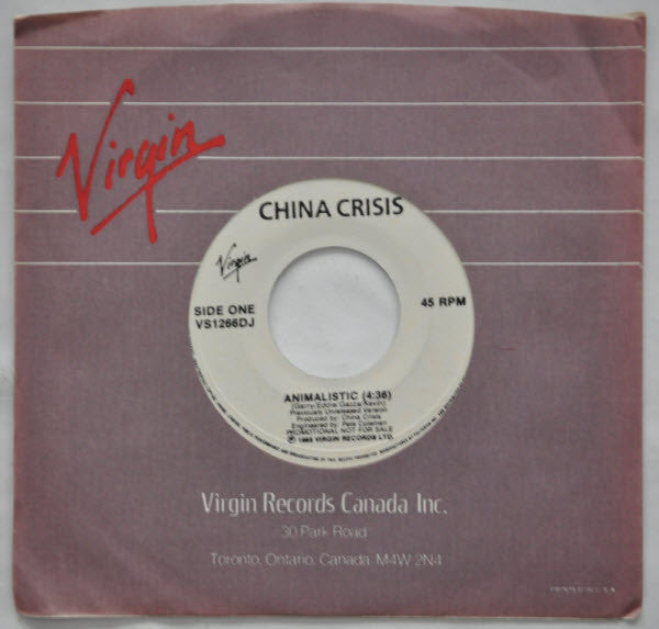 China Crisis : Animalistic (7", S/Sided, Promo)