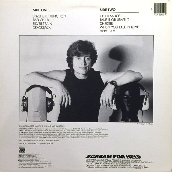 John Paul Jones : Music From The Film "Scream For Help" (LP, Album)