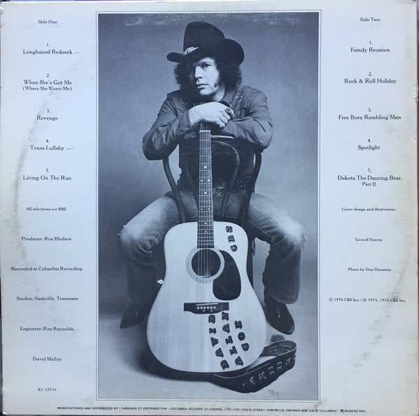 David Allan Coe : Longhaired Redneck (LP, Album)