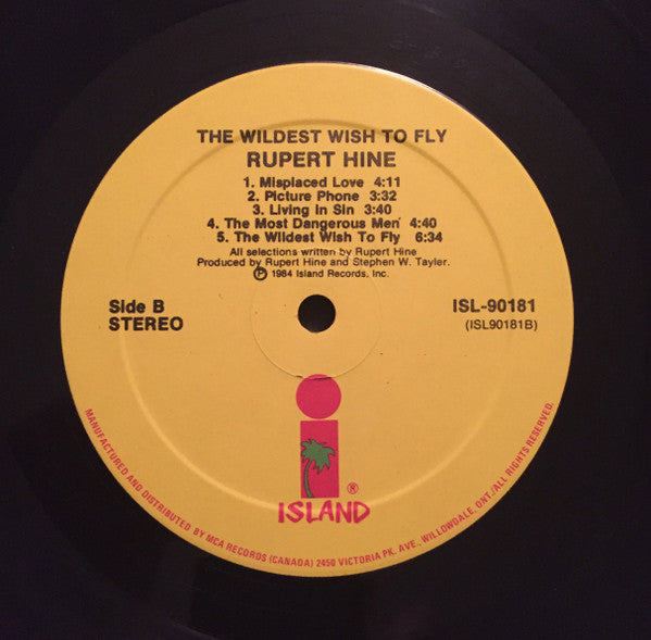 Rupert Hine : The Wildest Wish To Fly (LP, Album)