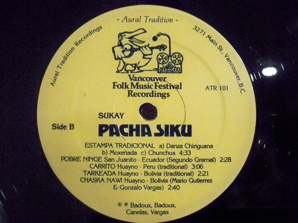 Sukay : Pacha Siku Traditional Music Of The Andes (LP)