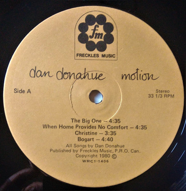 Dan Donahue : Motion (LP, Album)