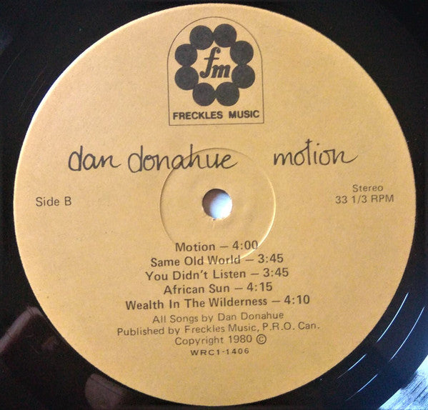 Dan Donahue : Motion (LP, Album)