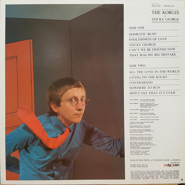 The Korgis : Sticky George (LP, Album)