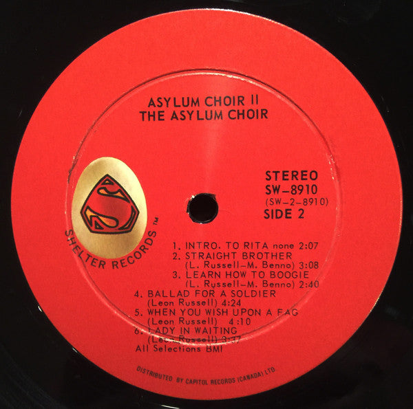 Leon Russell & Marc Benno : Asylum Choir II (LP, Album)