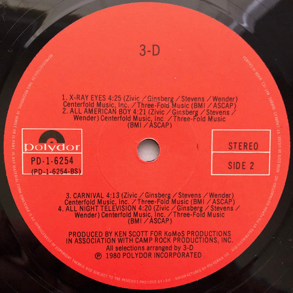 3-D (4) : 3-D (LP, Album)