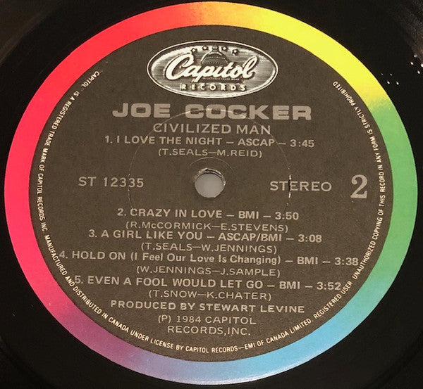 Joe Cocker : Civilized Man (LP, Album)