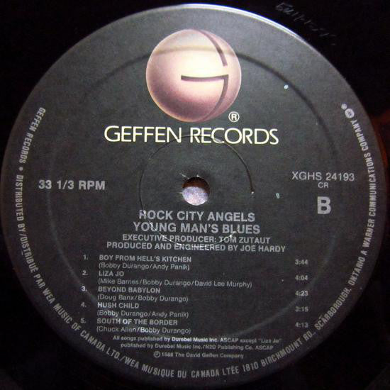 Rock City Angels : Young Man's Blues (2xLP, Album, Gat)