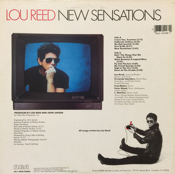 Lou Reed : New Sensations (LP, Album)