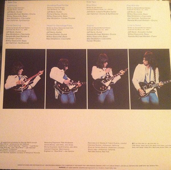 Jeff Beck : Wired (LP, Album, RE)