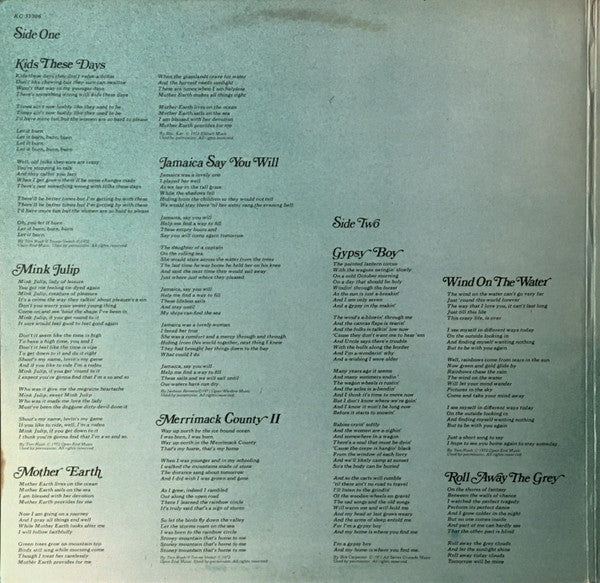 Tom Rush : Merrimack County (LP, Album, Gat)