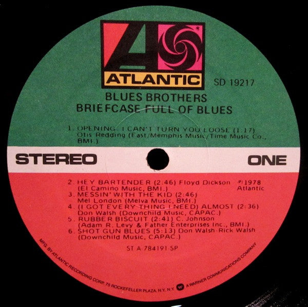 The Blues Brothers : Briefcase Full Of Blues (LP, Album, SP )
